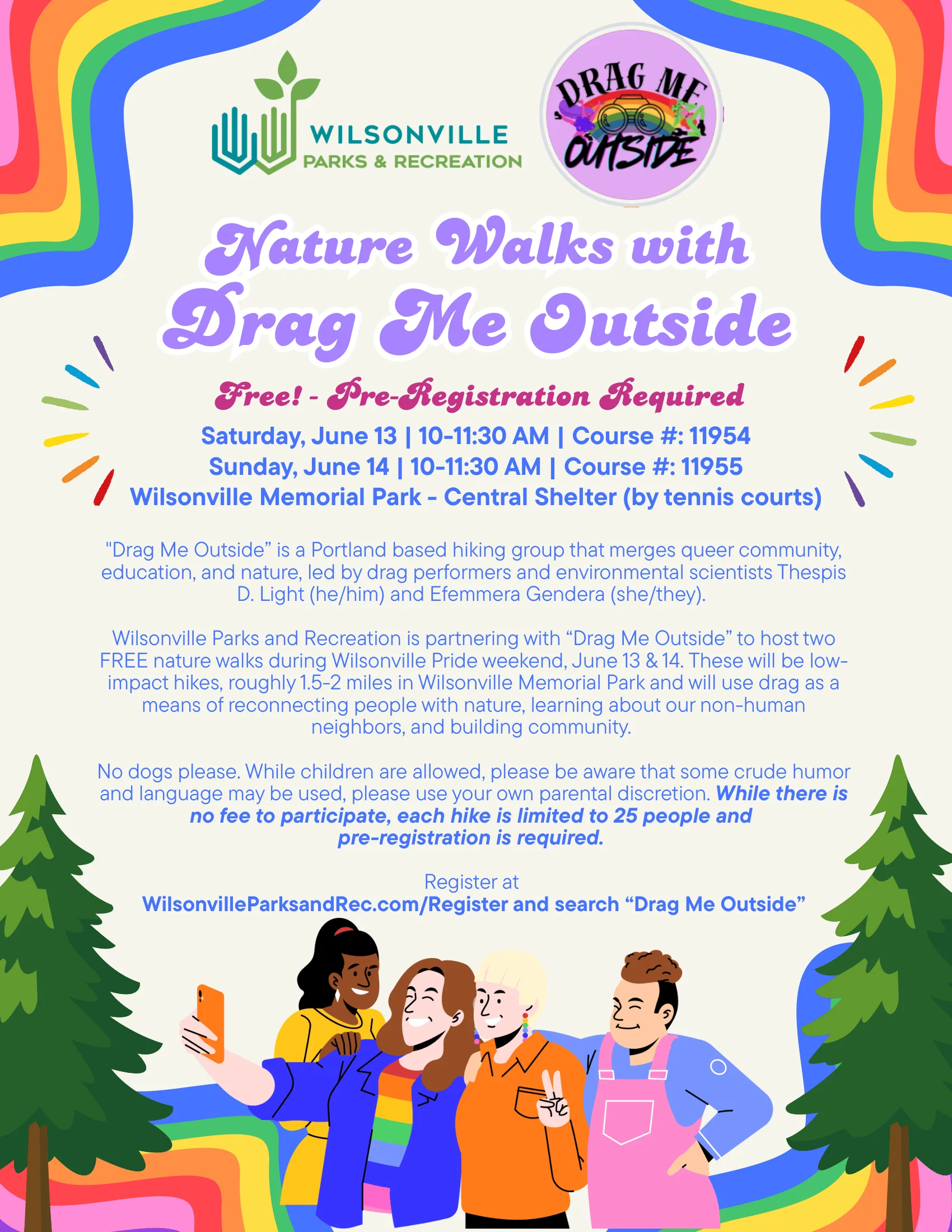Wilsonville pride flyer