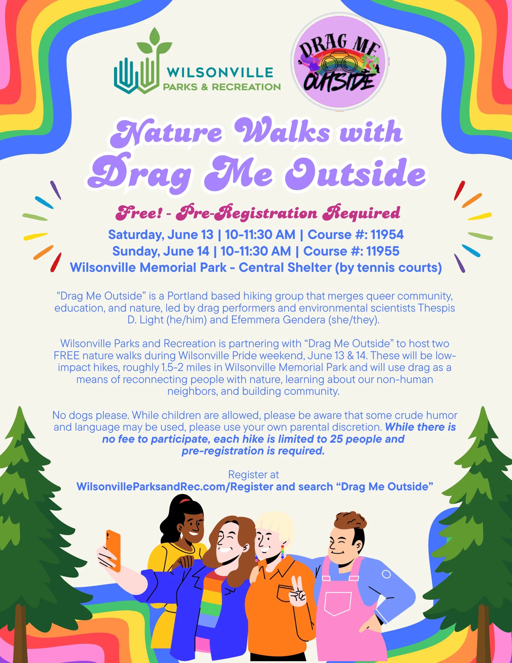 Wilsonville pride flyer